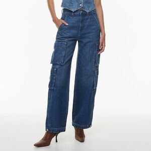 Denim Forum The '90s Millie Hi-rise Cargo Jean